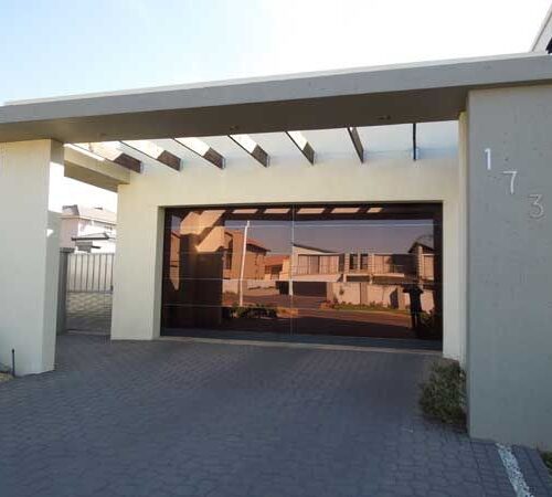 Aluminum Sectional Mirror Glass Garage Door
