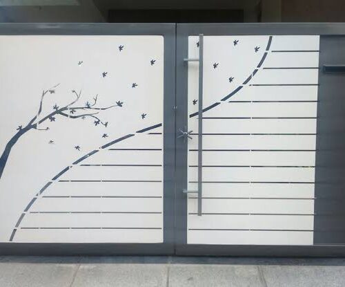 CNC Laser Cut Metal Gates 067