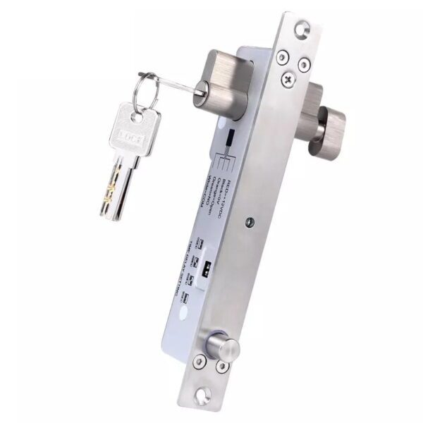 Electric Lock with Key and Delay Unlock for Door Drop Bolt Lock