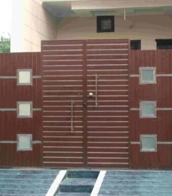 Entrance Mild Steel Swing Gates 009
