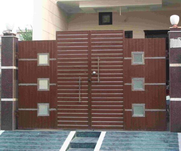 Entrance Mild Steel Swing Gates 009