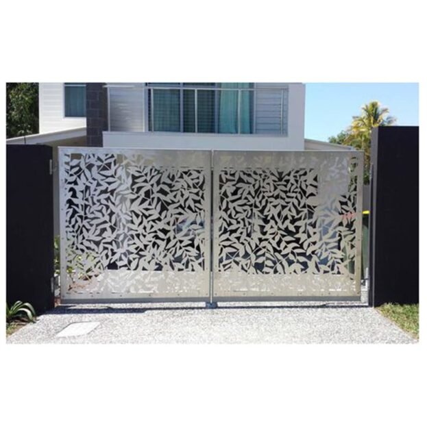 Laser Cut Stainless Steel Swing Gate