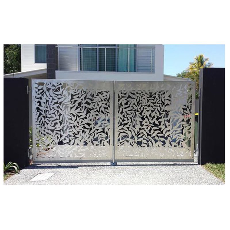Laser Cut Stainless Steel Swing Gate