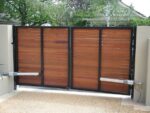 Motorized HPL Swing Gates 028