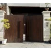 Motorized HPL Swing Gates 028