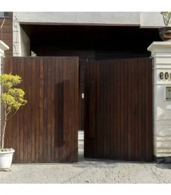 Motorized HPL Swing Gates 028