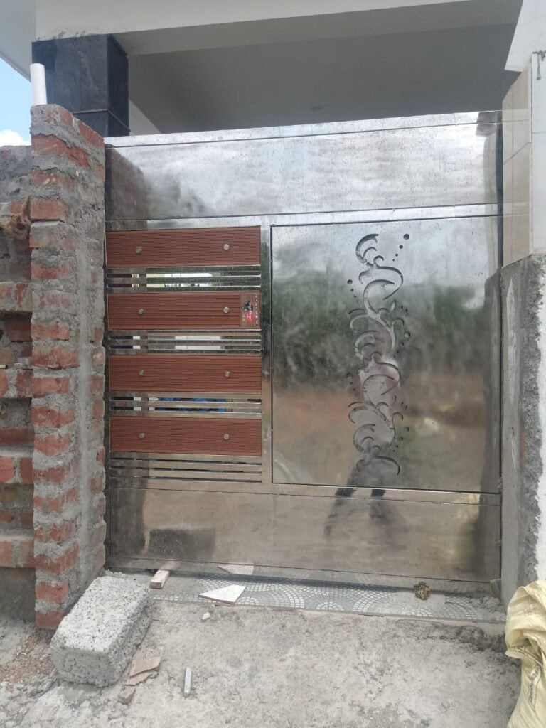 Residential Single Leaf SS Swing Gate 053