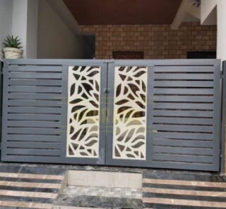 Residential Swing Gates With Laser Designs 037