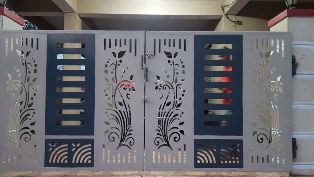Residential Swing Gates With Laser Designs 037