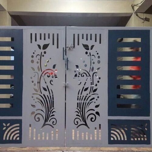 Residential Swing Gates With Laser Designs 037