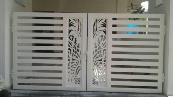 Residential Swing Gates With Laser Designs 037