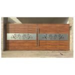 SS 304 With HPL Sheet and Laser Design Swing Gates