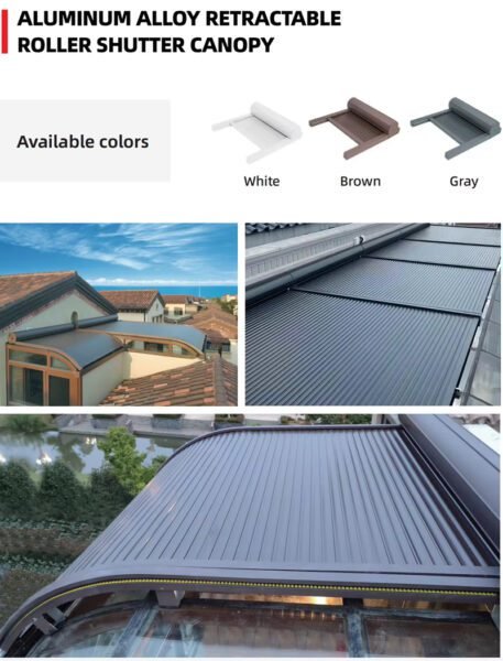 Sky light Aluminum Rolling Shutter for Rooftop