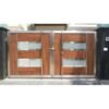 Stainless Steel Swing Gate with Glass