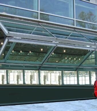 Vertical Bi-Folding Garage Door