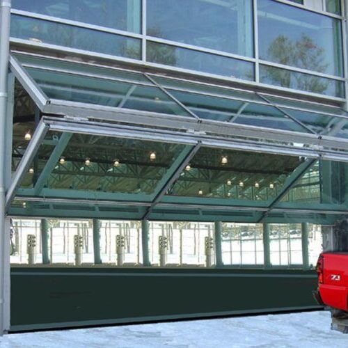 Vertical Bi-Folding Garage Door