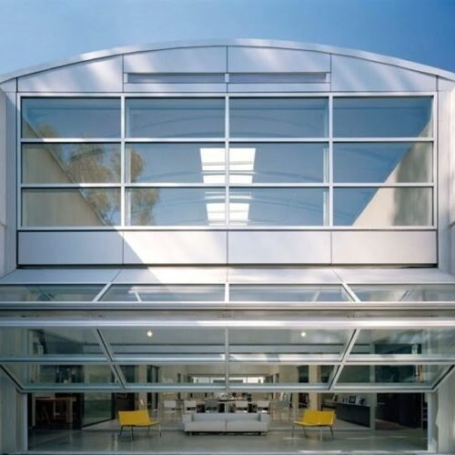 Vertical Bi-Folding Garage Door