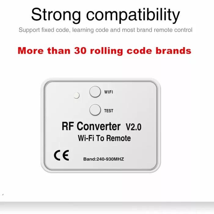 Wireless WIFI to remote RF converter