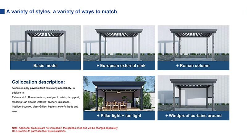 Aluminium Louvered Pergola