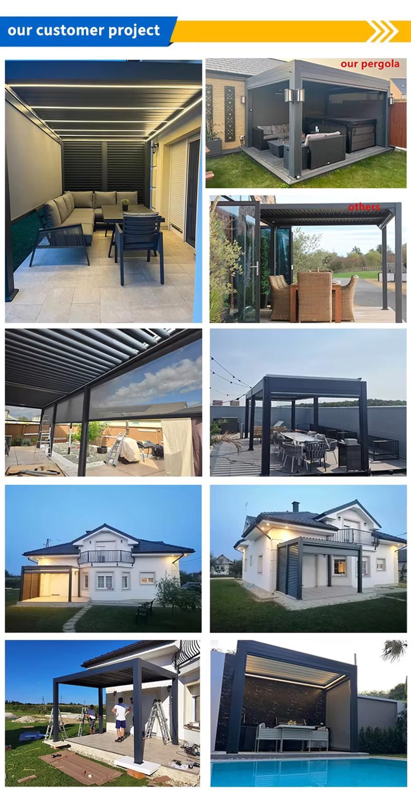 Aluminium Pergola with Retractable Roof