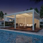 Aluminium Pergola with Retractable Roof