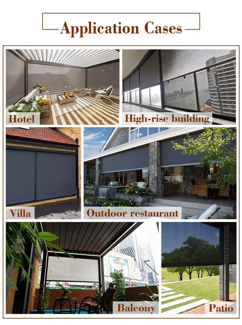 Custom Outdoor Roller Window Shades and Blinds