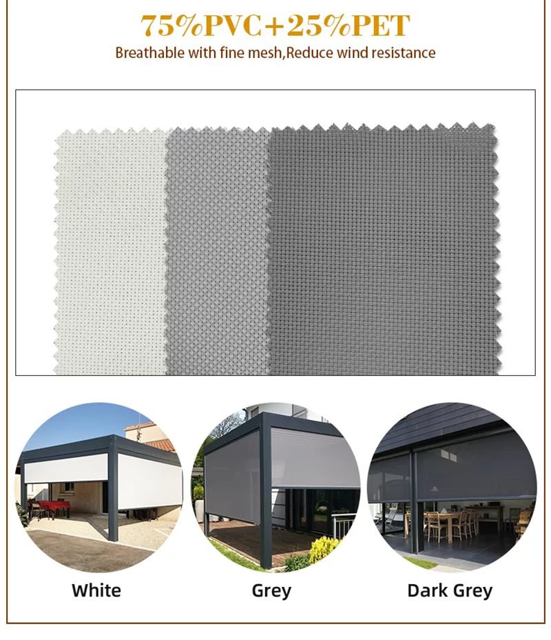 Custom Outdoor Roller Window Shades and Blinds