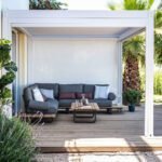 Modern Outdoor Louvered Roof Aluminium Pergola