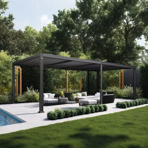 Modern Outdoor Louvered Roof Aluminium Pergola