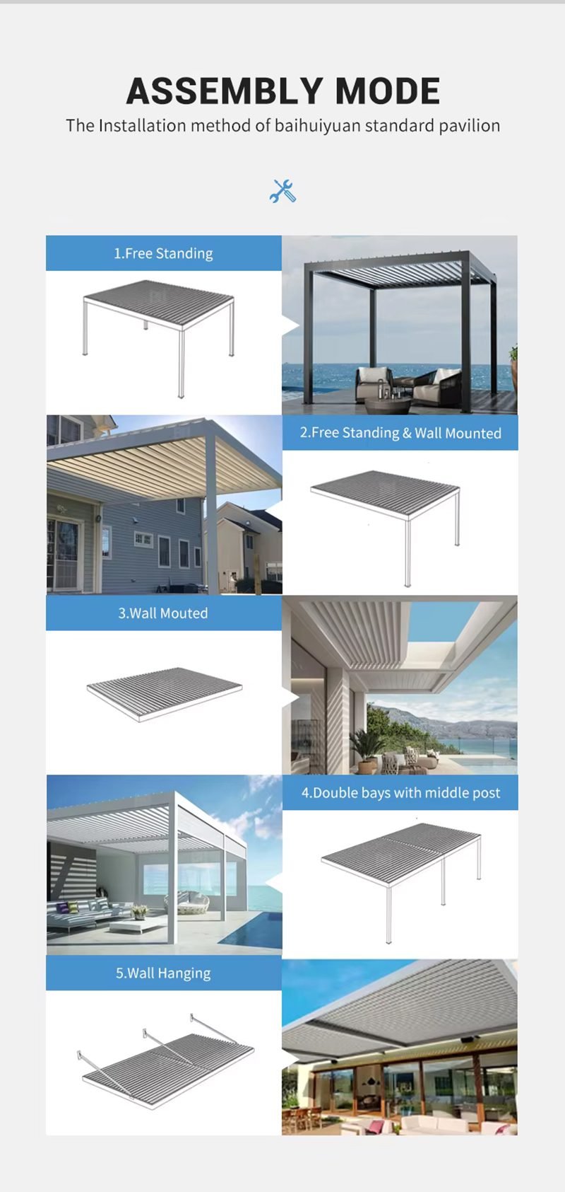 Motorized Louvered Pergola
