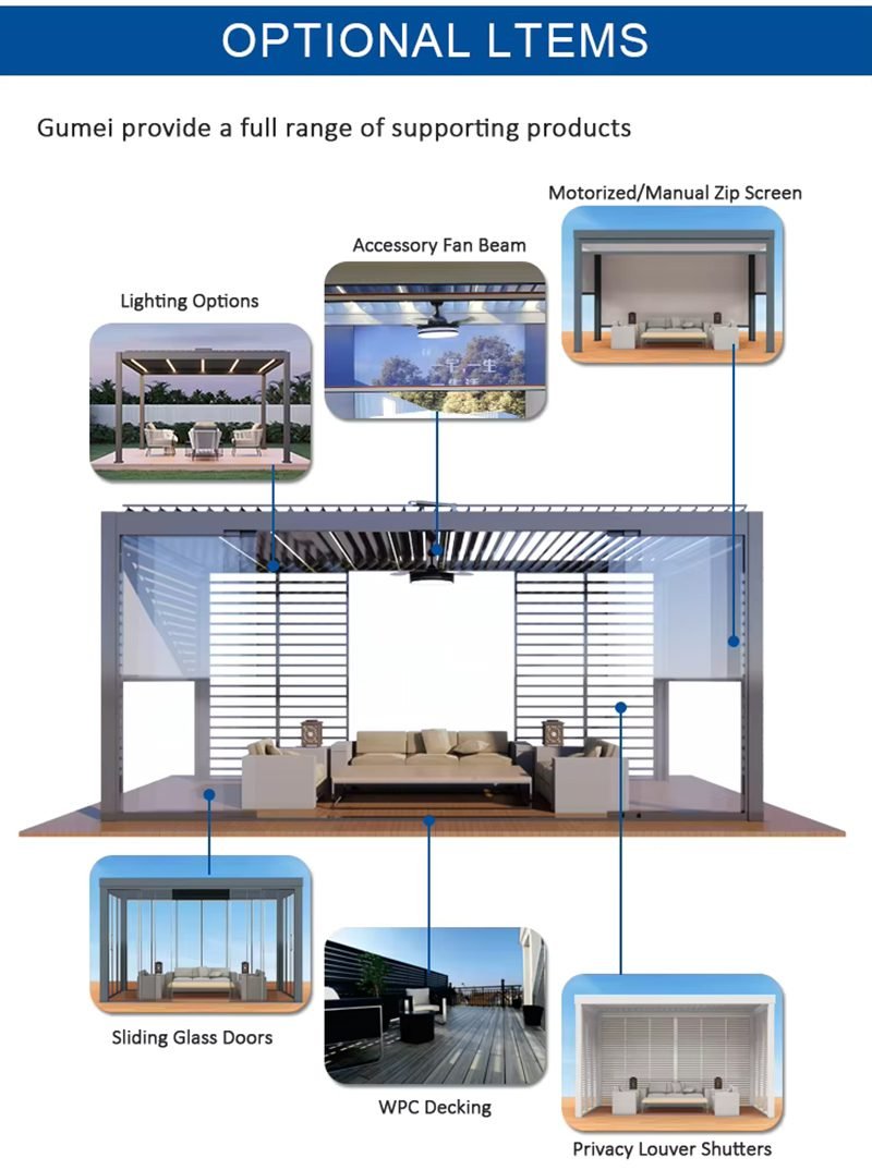 Motorized Louvered Pergola