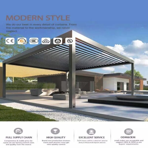 Best Selling Motorized Louvered Pergola » Mr. Tech MR-MP05