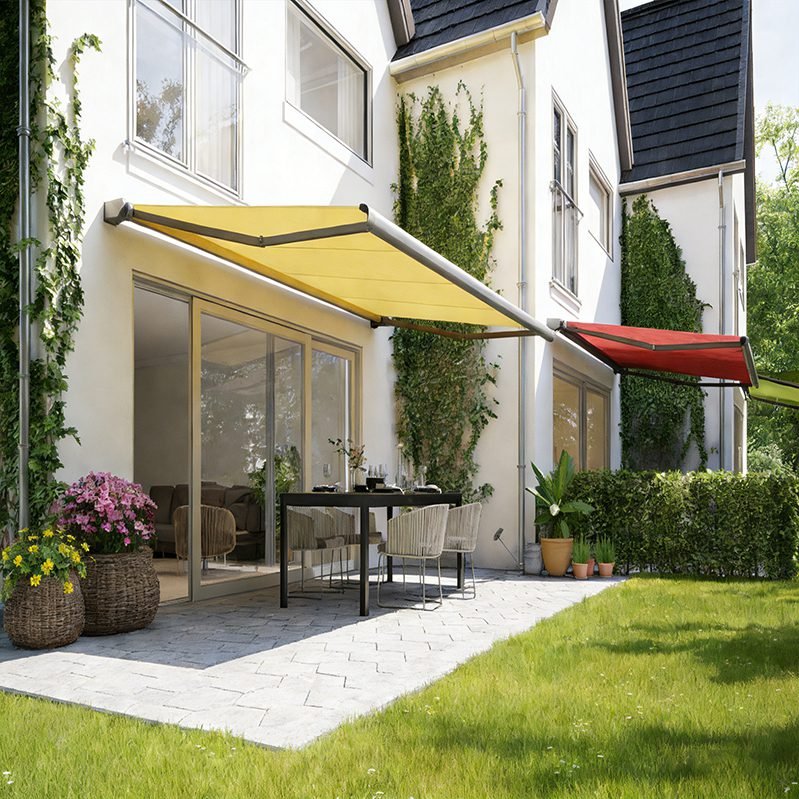 motorized retractable awnings