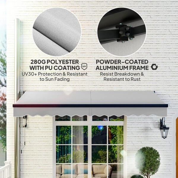 motorized retractable awnings