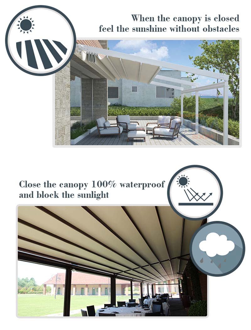 Outdoor Aluminium Balcony Pergola and Awnings