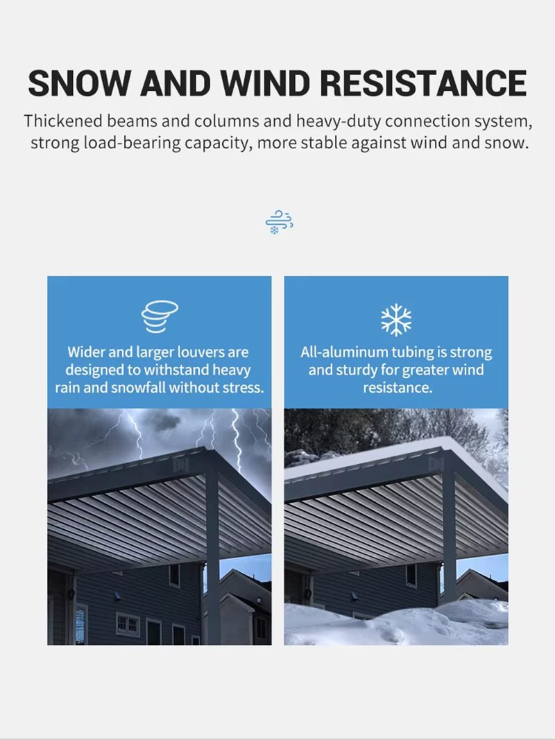 3x4m Outdoor Arches Bioclimatic Pergola