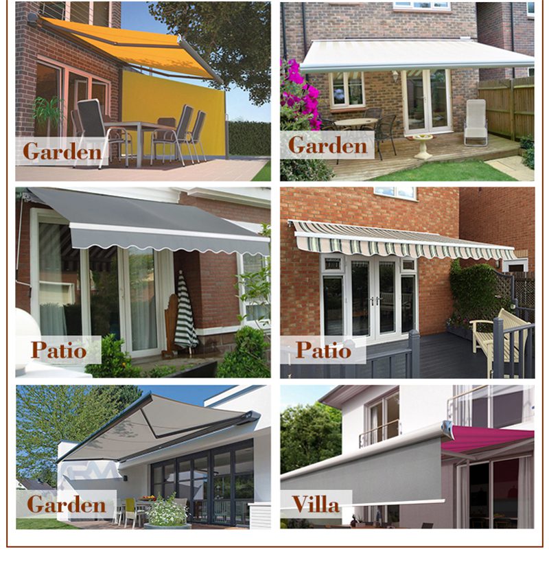 PVC Fabric Retractable Shade Awning