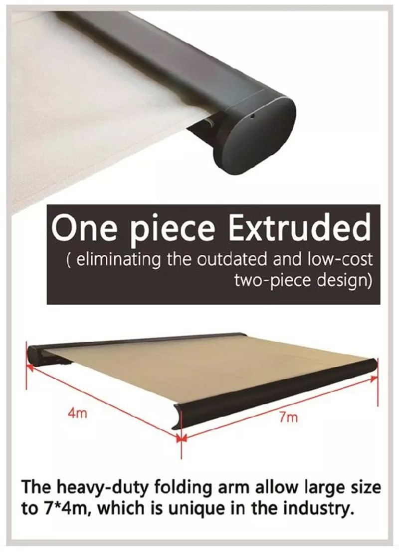 PVC Fabric Retractable Shade Awning