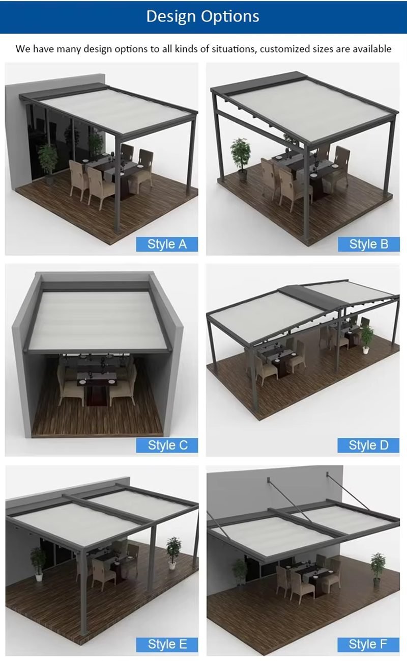 Pergola Retractable Awnings