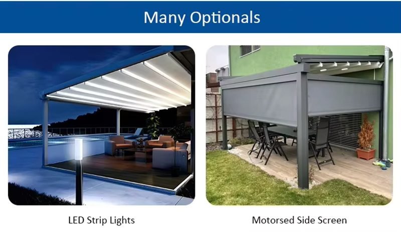 Pergola Retractable Awnings