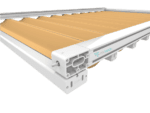 Pergola with Roof and Sides Awning