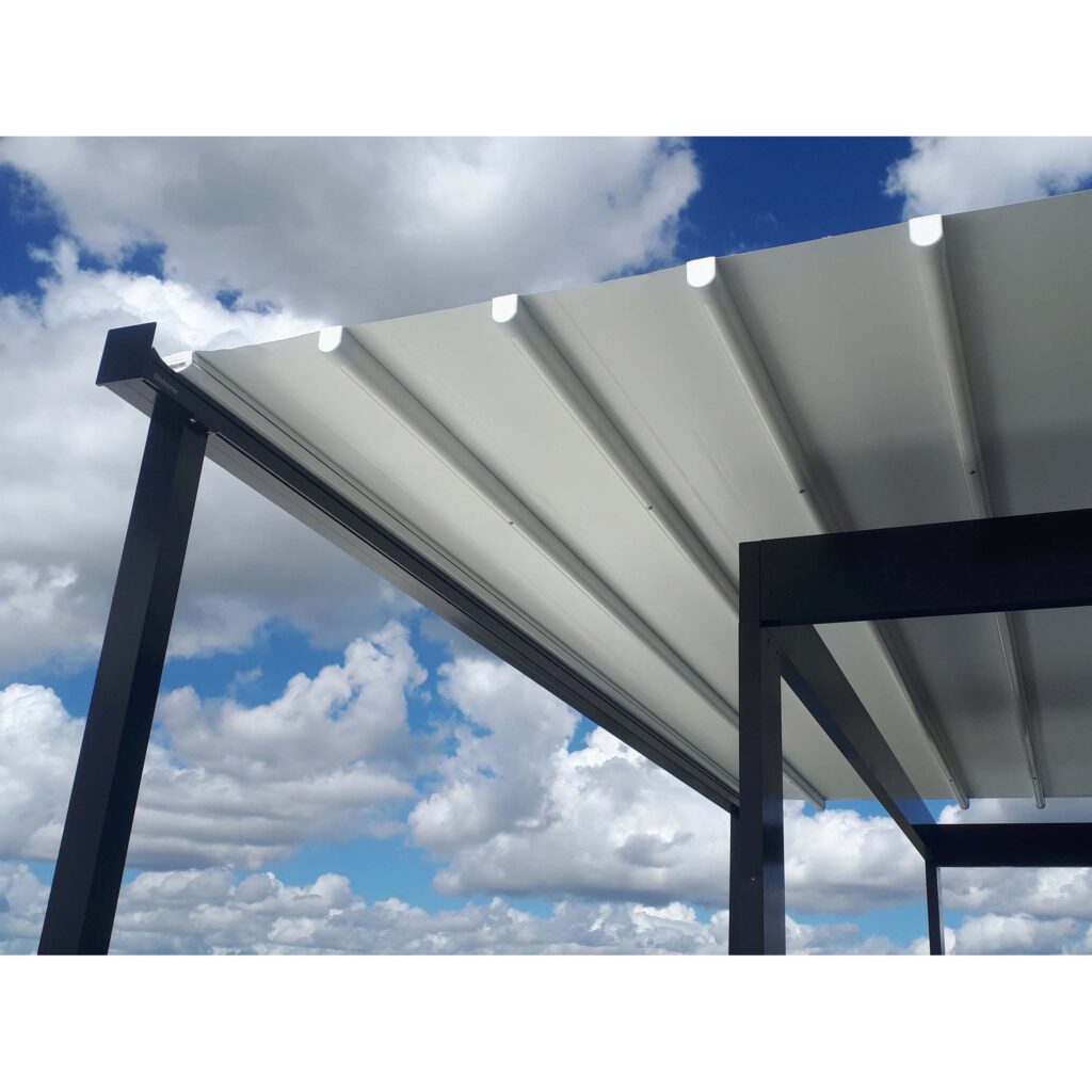 Pergola with Roof and Sides Awning 6 1