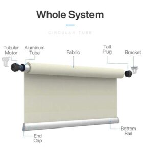 Tubular Motorized Remote Control Blinds