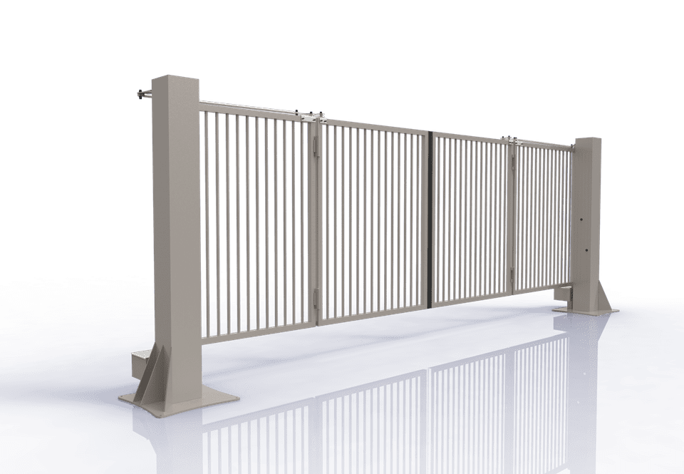 Aluminium Track Bi Fold Swing Gates