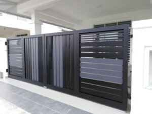 Aluminium Track Bi Folding Swing Gates