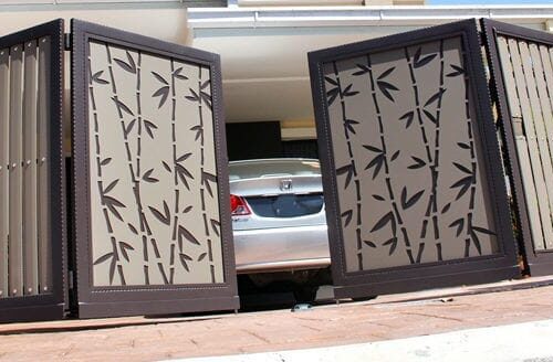 Aluminium Track Bi Folding Swing Gates