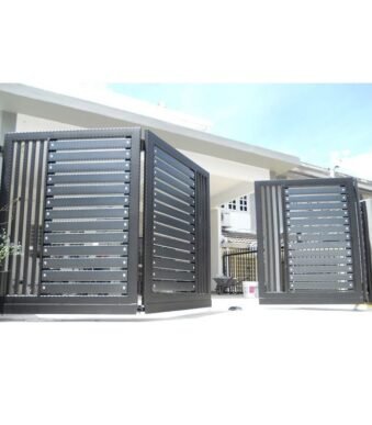 Aluminium Trackless Bi Folding Swing Gate