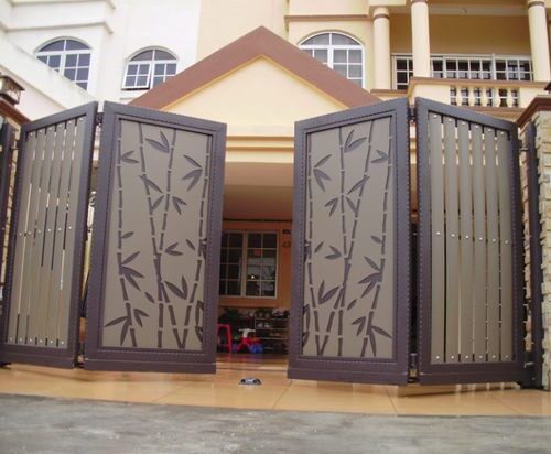 Aluminium Trackless Bi Folding Swing Gate