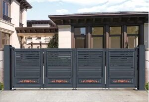 Aluminium Trackless Bi Folding Swing Gates