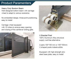 Cantilever Sliding Gates for Driveways